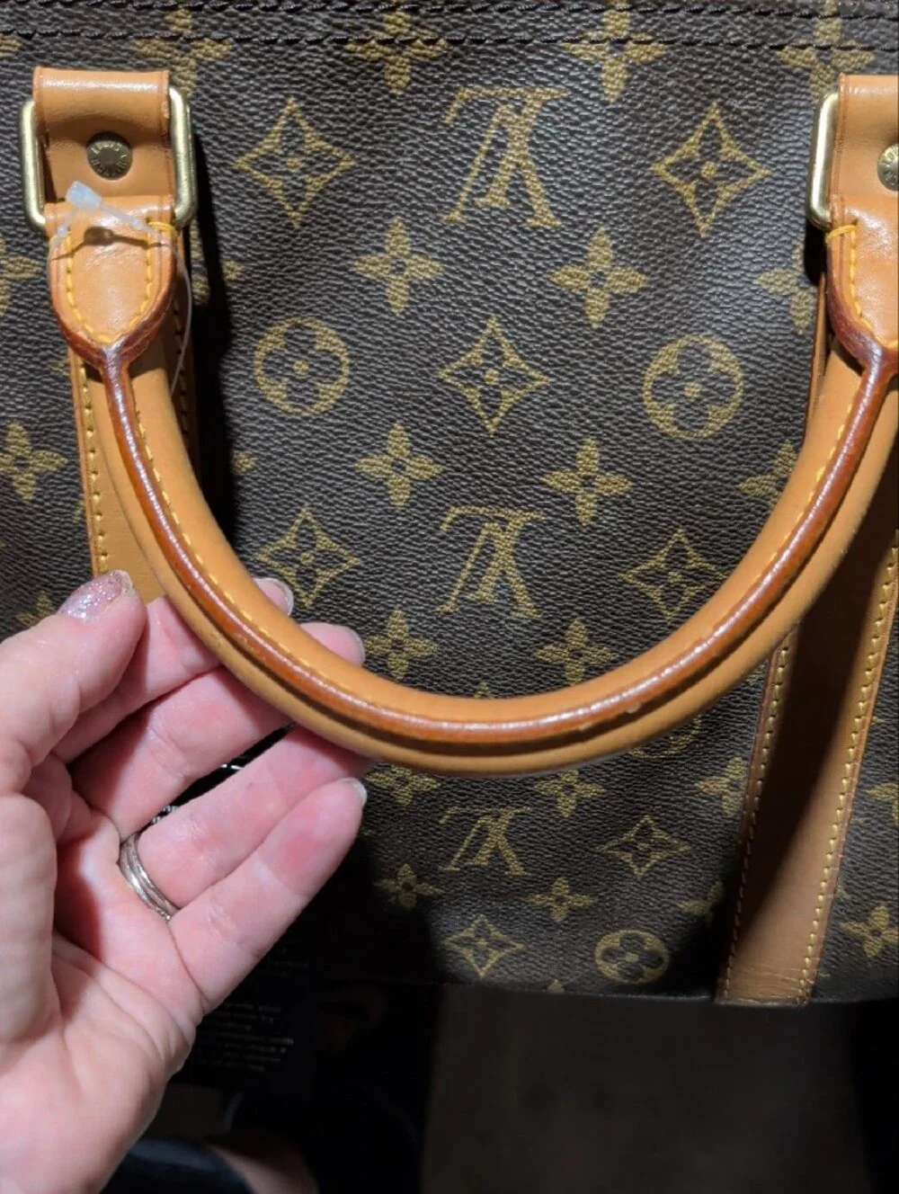Louis Vuitton Brown Monogram Keepall 60 Boston Bag